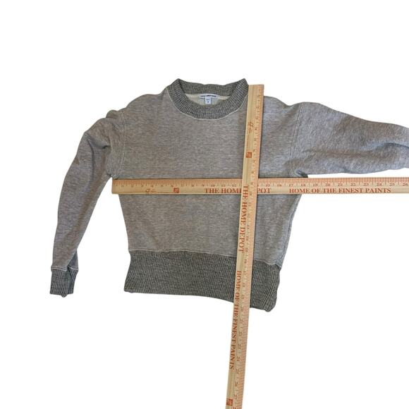 James Perse Women's Gray French Terry Sweatshirt sz 0=XS Flawed - Picture 6 of 9